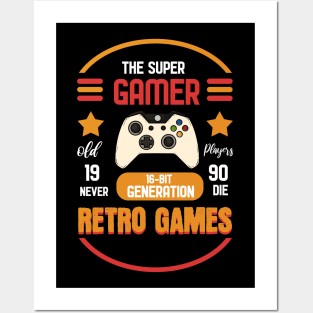 Super Retro - For Gamers Posters and Art